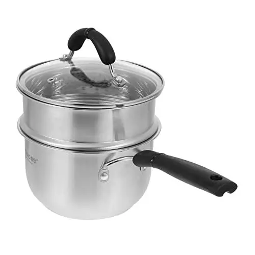 Produktbild: IMIKEYA Kochtopf 1stk Milchtopf Pfannenwender Baby Rostfreier Stahl Butter Kaffee Instant-Nudeltopf