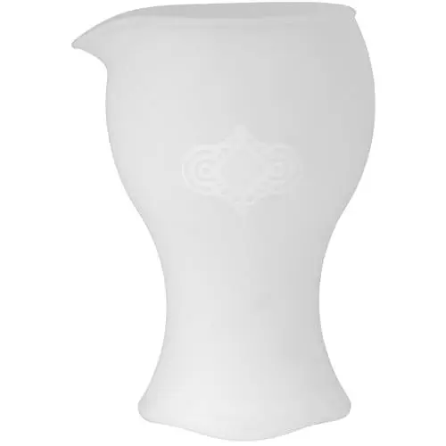 Produktbild: IMIKEYA Milchkännchen Aus Weißem Silikon Milchkännchen Mit Rundem Auslauf Milchaufschäumkännchen Soßenbecher Dressingkrug Cappuccino-Latte-Becher Für Saucen Salat 150 Ml