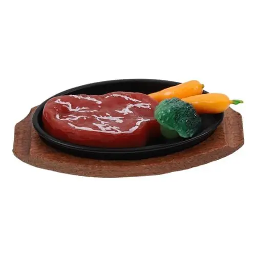 Produktbild: IMIKEYA Miniatur-Lebensmittel-Modell Gefälschter Steak-Simulator Für Puppenhaus Spielküche Mini-kochzubehör Requisiten Ausstellung Realistisches Für Modellbau