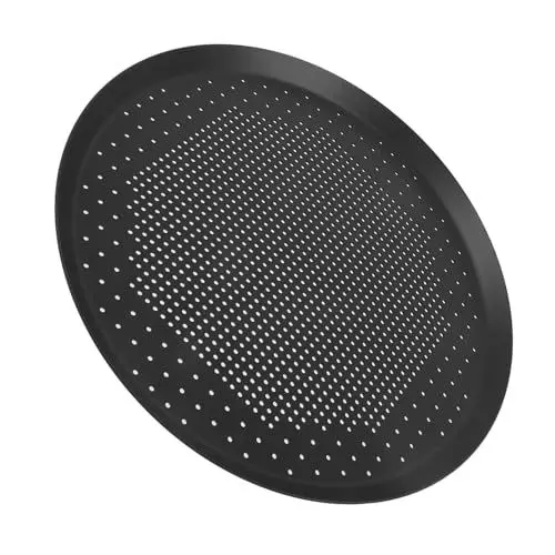 Produktbild: IMIKEYA Pizzaofenblech Mit Löchern Runde Pizzapfanne Zum Backen Perforierte Pizzapfanne Pizzaplatte Aus Metall Vielseitig Zum Kochen