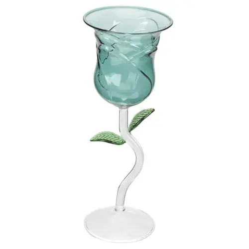 Produktbild: IMIKEYA Rosé Weinglas Roséweingläser Blumenkelchgläser whiskey glasses hochzeitslaken trendige Brille farbige Glasbecher Cocktailbecher für die Party Rose Rotwein Kelch Martini einstellen