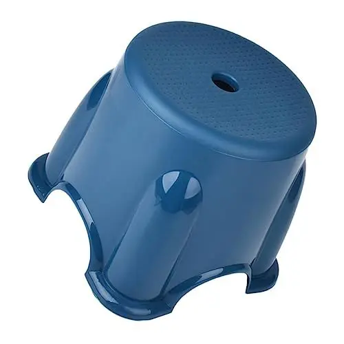 Produktbild: IMIKEYA Rutschfester Hocker Kinder-Fußhocker -Tritthocker Kleiner Tritthocker tragbarer Hockersitz kinderhocker sitzhocker Kinder Hocker für Kinder zu Hause einfacher Hocker pp Blue