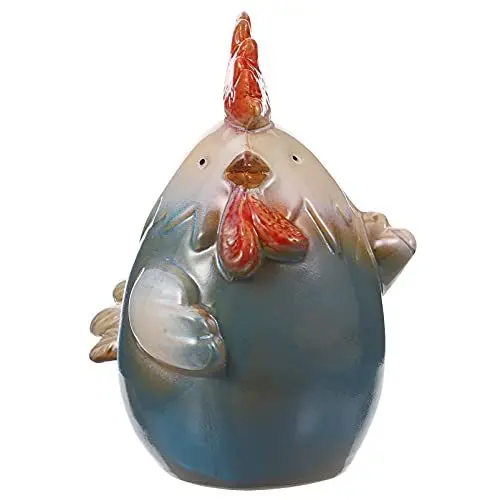 Produktbild: Sparschwein Keramik Huhn Design Kinder Sparbüchsen Spardose Münze Spartopf Geld Bank Desktop Statue Wohnkultur Ornament für Zuhause Büro Deko Kinder Geschenk Blau