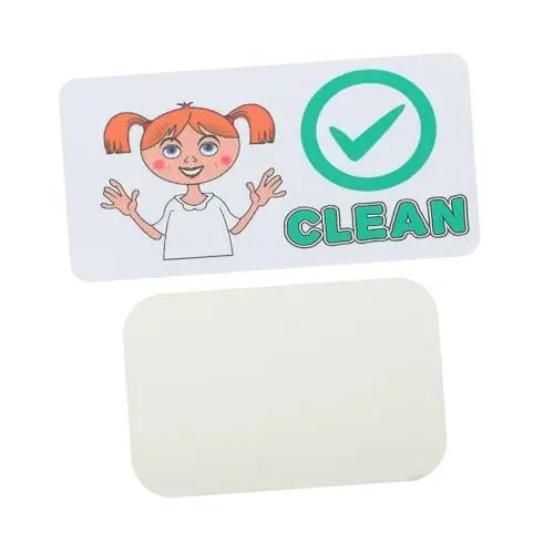 Produktbild: IMIKEYA Ergonomischer Spülmaschinenmagnet „clean Dirty“-Schild Doppelseitig Zur Einfachen Identifizierung
