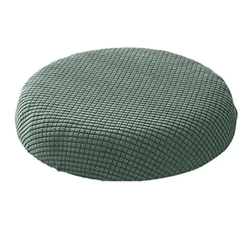 Produktbild: IMIKEYA Hocker Bezug Runde 30cm-40 cm Durchmesser rund Barhocker Bezug Stretch Hockerbezug rund grün Waschbar Hocker Bezug staubdicht Stuhlbezug für Home Bar Büro
