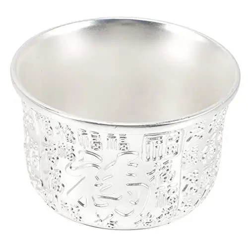 Produktbild: IMIKEYA Trinkbecher aus Legierung die chinesen getranke kühlen teekerzen tee+set weinprobe chinesische Teetasse traditionelle Teetassen Wohnaccessoire Legierung Tasse Zinklegierung Silver