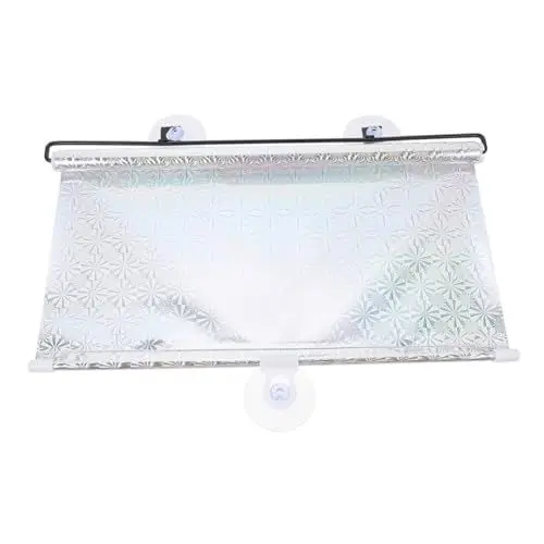Produktbild: IMIKEYA Verdunkelungsrollos Autofensterabdeckungen Auto Sonnenschutz Abdeckung Tragbares Leichtes Tuch Temporäre Jalousien Sonnenschutz Für Autoseitenfenster Reflektor PVC Reisen