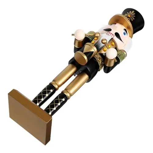 Produktbild: IMIKEYA Traditionelle Weihnachtsdekoration Aus Holz Nussknacker-Statue für Die Feier Zu Hause