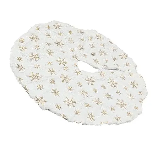 Produktbild: IMIKEYA Weihnachtsbaumrock Weihnachtsbaum Rock Weihnachtsdekoration Christbaum Teppich Christmas Tree Carpet Dekorationen Schürzen Christbaumschmuck Weihnachtsbaum-Schürze Keramik Handtuch