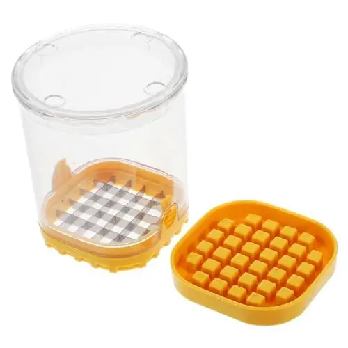 Produktbild: IMIKEYA Würfel gemüseschneider küchen gadget multifunktionswerkzeug Manueller Gemüse- und Obstschneider Kartoffelchipsschneider Bananenschneider Erdbeerschneider Apfelschneider Abs Yellow