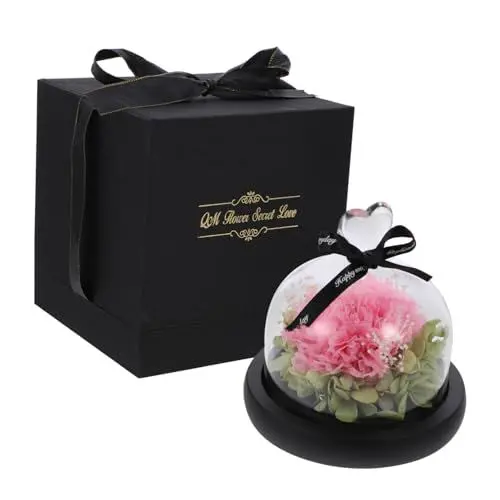 Produktbild: IMIKEYA ewige Rose Schreibtischlampe rosa Schaltknauf für Immer auferstanden Schreibtischlampen Geschenke das Geschenk Blumen-LED-Licht Partylicht Suite mit Lichtern Nelke