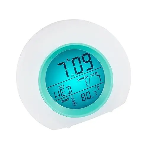 Produktbild: IMIKEYA intelligenter Wecker digitaler Wecker LED-Wecker Wecker für Kinder Reisewecker Batterie wecker Weiß
