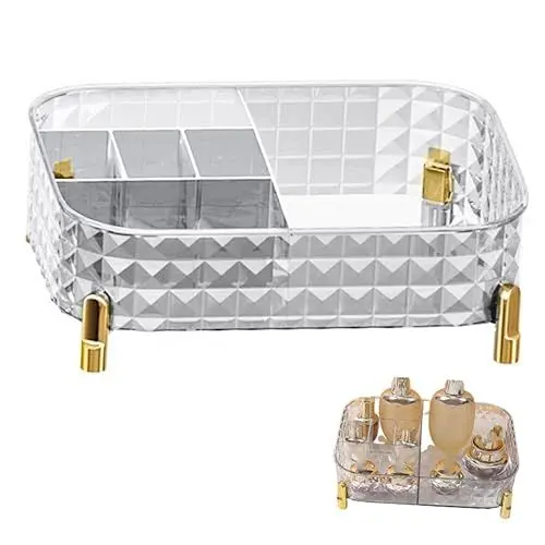Produktbild: IMIKEYA Make-up-organizer-box Modernes Abs-pet-material Arbeitsplatten-aufbewahrung Für Badezimmer