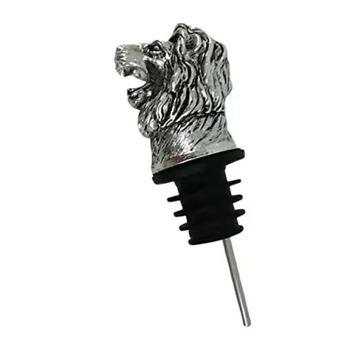 Produktbild: IMIKEYA Lion Weinstopper Und Ausgießer Kreatives Flaschenzubehör Für Partys Und Zuhause Silber Für Weingenießer Und Festliche Anlässe