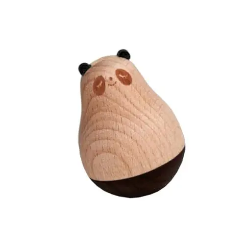 Produktbild: IMIKEYA tierisches Spielzeug Panda-Spielzeug aus Holz Wackelspielzeug Bookshelf Decor bücherregal Dekoration Spielzeuge Kinderspielzeug Becher Spielzeug Lernspielzeug Shake Ornamente
