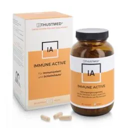 Produktbild: Immune Active - 180 Kapseln, hochdosierte Vitamine A und C, Aminosäuren, L-Lysin und Glycin, als Basisversorgung für ein gesundes Immunsystem, vegan, produziert in Deutschland