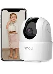 Produktbild: Imou 2K Überwachungskamera Innen WLAN Kamera Überwachung Innen 360° für Hausstier Babyphone mit KI-Personenerkennung, Automatische Verfolgung, Nachtsicht, Zwei-Wege-Audio,Sirene,Funktioniert mit Alexa