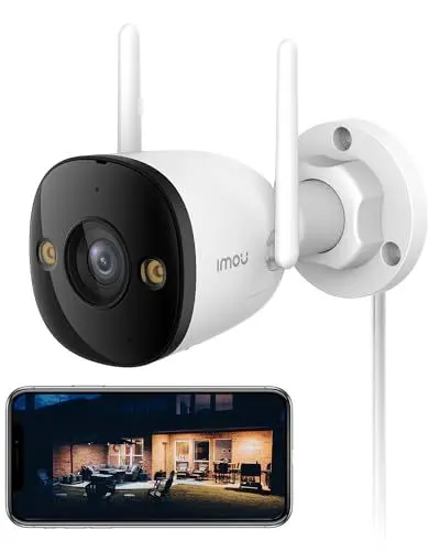 Produktbild: Imou 3K Überwachungskamera Aussen,5MP WLAN IP Kamera Outdoor mit Human/Car Detection,IR Nachtsicht 30m,IP67 Wetterfest, Alexa,Zwei-Wege-Audio