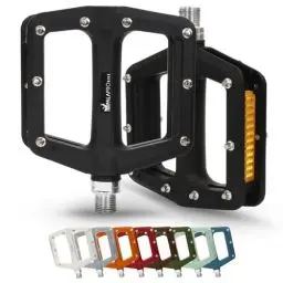 Produktbild: IMPALAPRO - Fahrradpedale mit Reflektoren aus Nylonfaser und Versiegeltem Lager 9/16