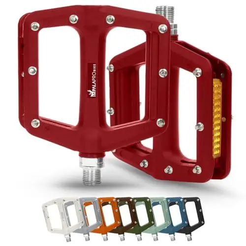 Produktbild: IMPALAPRO - Fahrradpedale mit Reflektoren aus Nylonfaser und Versiegeltem Lager 9/16