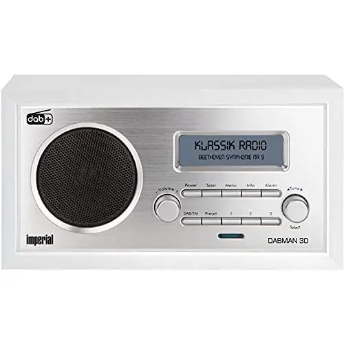 Produktbild: IMPERIAL DABMAN 30 Digitalradio (DAB+ / DAB / UKW, Aux In, inkl. Netzteil) weiß, Mono