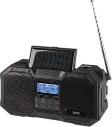 Produktbild: Imperial DABMAN OR 1 - DAB+ Kurbelradio / Notfallradio - Digitalradio (DAB/DAB+/UKW/FM, Bluetooth, Solarzelle, Kurbel, Akku, Taschenlampe, Leselicht, SOS, Thermometer, IPX5 wasserdicht, Powerbank), Klein