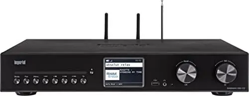 Produktbild: Imperial DABMAN i560 CD - HiFi Anlage mit Verstärker und CD Player - Internetradio/Digitalradio (DAB+ / DAB/UKW/WLAN/LAN, HDMI ARC, Bluetooth senden und empfangen, Streaming Dienste) schwarz