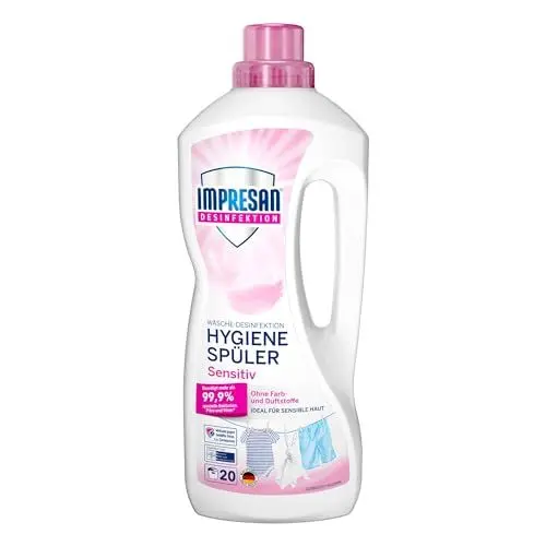 Produktbild: IMPRESAN Hygiene-Spüler Sensitiv | Wäschedesinfektion für hygienisch reine Wäsche | Effektiv gegen Bakterien, Pilze & Viren | 1500 ml