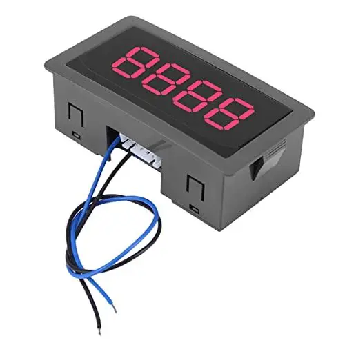 Produktbild: impulszähler digital,Lichtschranke Mit Zähler,Industrielagen,Industriesteuerung,Elektrische Prüfung,Dc-Led-Digitalanzeige,4-Stellig,0–9999 Up/N Plus/Minus-Panel-Zähler,Rot (Rot)