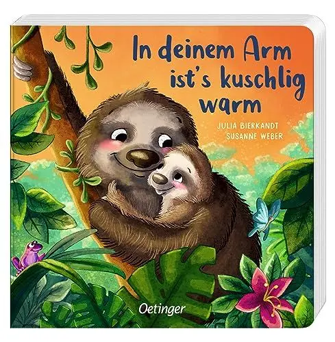 Produktbild: In deinem Arm ist's kuschlig warm: Mit Verwandlungsseiten zum Entdecken. Süßes Bilderbuch über die besondere Bindung zwischen Eltern und ihren Kindern in der Tierwelt zum Vorlesen ab 2 Jahren