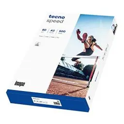 Produktbild: inapa Drucker-/Kopierpapier tecno Speed: 80 g/m², A3, weiß, 500 Blatt - schnell und staufrei drucken