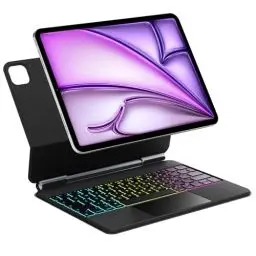 Produktbild: Inateck Magic Keyboard,Tastatur Hülle für iPad Air 6 11 Zoll 2024,iPad Air 5/4,iPad Pro 11 Zoll (4/3/2/1),3-Zonen 7 Farben Beleuchtung,Magnetisches Schwebendes,Vollflächiges Touchpad,QWERTZ,KB09117