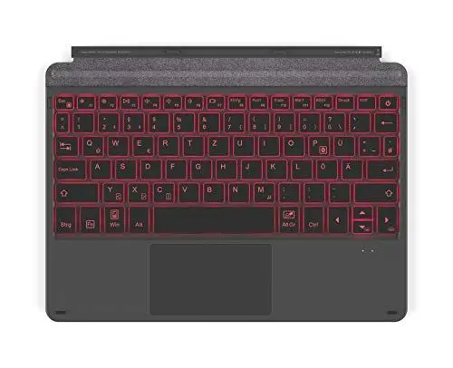 Produktbild: Inateck Surface Go Tastatur für Surface Go (1&2&3&4 Generation), Bluetooth 5.1, 7 Farben Hintergrundbeleuchtung, Trackpad, QWERTZ, KB02009