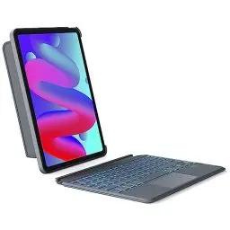 Produktbild: Inateck Tastatur Hülle für iPad Air 6 11 Zoll 2024,iPad Air 5/4 10.9 Zoll,iPad Pro 11 Zoll 4/3/2/1,Hoch-/Querformat Ständer,Abnehmbare Touchpad mit 7-Farbiger Hintergrund Beleuchtung,QWERTZ, KB04111