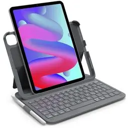 Produktbild: Inateck iPad 10 Generation Hülle mit Tastatur, für iPad 11 Gen. A16 2025 11 Zoll, Air 11 Zoll M3/M2 (2025/2024),Air 5/4, Pro 11 4/3/2/1,QWERTZ,Ultraleichte Tastatur mit Stifthalter,AirTap BK2007