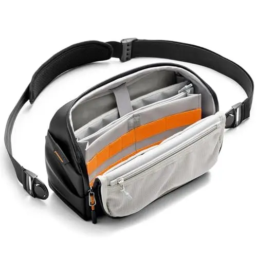 Produktbild: Inateck Sling Bag X-Modo, 4L Umhängetasche Herren Crossbody Bag Messenger Bag für Kurztrips, Schwarz