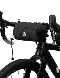 Produktbild: INBIKE Fahrrad Lenkertasche Satteltasche Multifunktionale Fahrradtasche Lenker Aufbewahrungstasche mit Schultergurt für MTB, Rennrad Schwarz ca.1,8L Schwarz