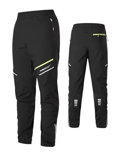 Produktbild: INBIKE Fahrradhose Radlerhose Herren Lange Sommer Atmungsaktive Radhose Laufhose Elastisch Reflektierend für Fahrrad Sports Outdoor Joggen Wandern Schwarz XL