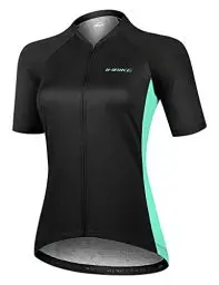 Produktbild: INBIKE Fahrradtrikot Rennrad Trikot Radtrikot mit DREI großen Rückentaschen Damen Slim Fit atmungsaktiv schnelltrockend feuchtigkeitsaufnahm Schwarz XL