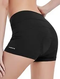 Produktbild: INBIKE Radlerhose Damen Gepolstert Sitzpolster Kurz Sommer Sport Fahrradunterhose Radunterhose Unterwäsche Fahrrad Hose Rennrad Radsport Schwarz L