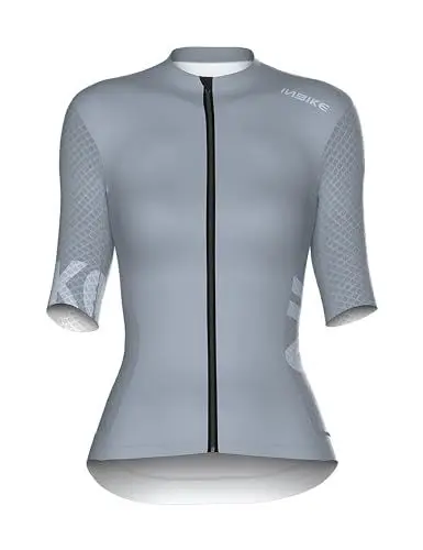 Produktbild: INBIKE Radtrikot Damen Kurzarm Fahrradtrikot Sommer Atmungsaktiv Trikot Fahrrad Rennrad Shirt Fahrradbekleidung Grau L