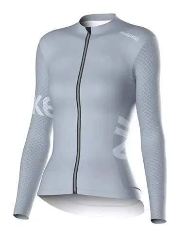 Produktbild: INBIKE Radtrikot Damen Langarm Fahrradtrikot Sommer Winter Atmungsaktiv Trikot Fahrrad Rennrad MTB Mountainbike Shirt Fahrradbekleidung Lila 2XL