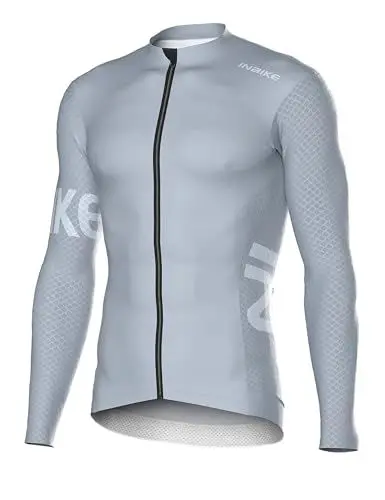 Produktbild: INBIKE Radtrikot Herren Langzarm Fahrradtrikot Sommer Winter Atmungsaktiv Trikot Fahrrad Rennrad Shirt Fahrradbekleidung Lila L