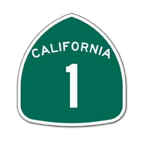 Produktbild: INDIGOS UG Aufkleber Autoaufkleber JDM Die Hart - California Route Highway 1 car Bumper Window 101mm x101mm 101mmx101mm