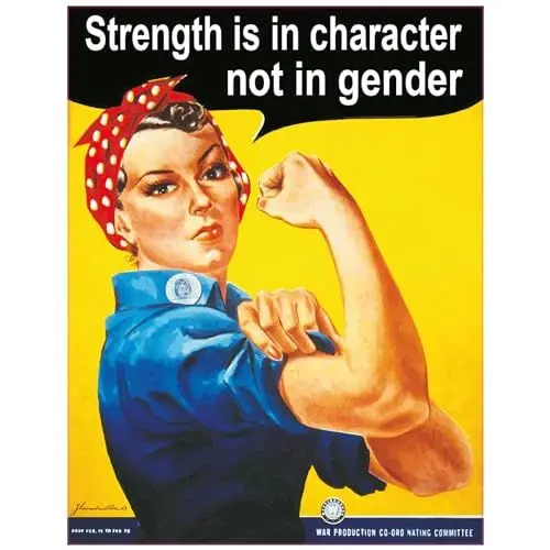 Produktbild: INDIGOS UG Aufkleber Autoaufkleber JDM Die Hart - Womens Rights We can do it Feminist Bumper Sticker 101mmX127mm