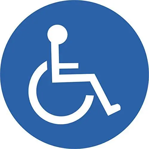 Produktbild: Indigos UG Glaube mir ich bin... - Autoaufkleber für Behinderte 95x95 mm - Aufkleber für Behinderte - Auto