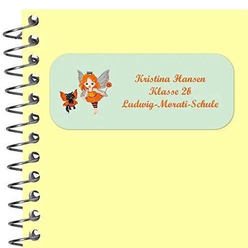 Produktbild: INDIGOS UG Adressaufkleber personalisiert - 56x23 mm - 057 - Königin - 99 Sticker selbstklebend - Namensaufkleber Kinder Schule - Etiketten, Briefe, Gegenstände, Ordner, Umschläge