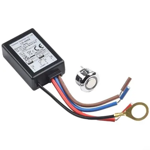 Produktbild: Induktiver Schalter AC 220~240V LD-600S Eingebauter 3-Wege-Finger-Touch-Dimmer EIN/AUS-Schalter Fad L BV 25-150W Für Tungslen-Glühlampe 3-25W LED-Licht