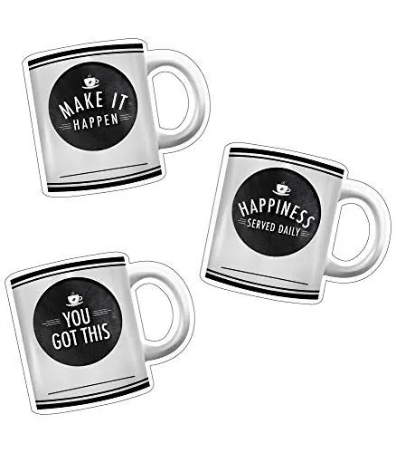 Produktbild: Industrial Cafe Motivational Coffee Mugs Cut-Outs