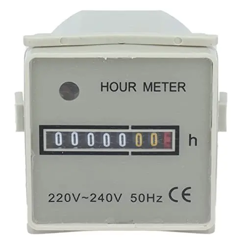 Produktbild: Industrie-Betriebsstundenzähler 220‑240V, 0,3W Mechanischer Timer-Stundenzähler für die Heimindustrie Timer